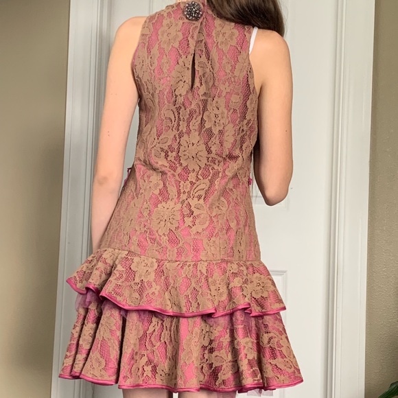Forever 21 Ruffled lace mini dress - Picture 4 of 10